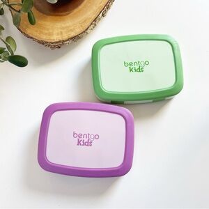 Bentgo Kids Lunch Box | Set of 2 | Purple & Green